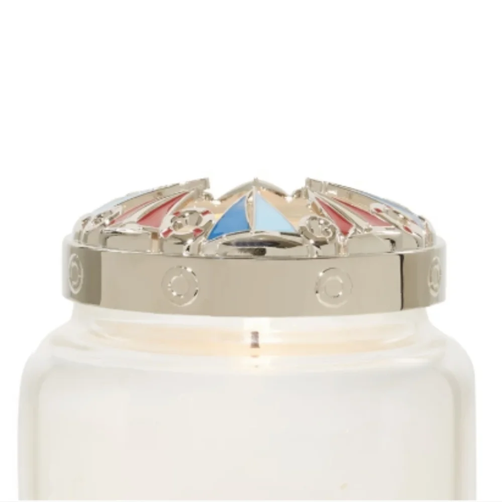 Yankee Candle Illumalid Sailboats Metal Topper For Original Jar Candle BNWT SO